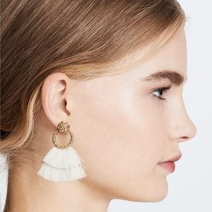 Brand new- For Love & Lemons Loop Fringe Earrings